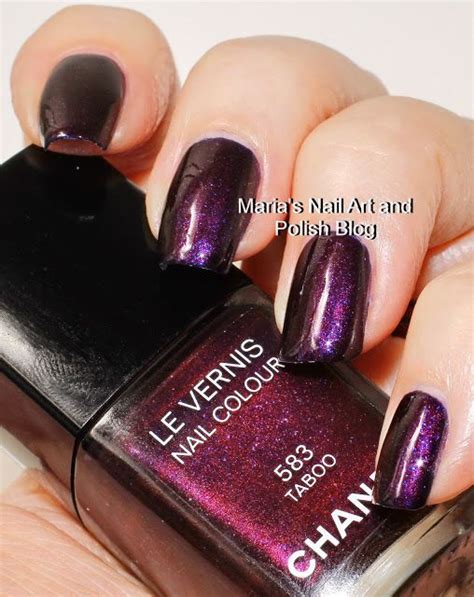 chanel nagellack 583 taboo|Chanel Nail Polish Review (Taboo 583) .